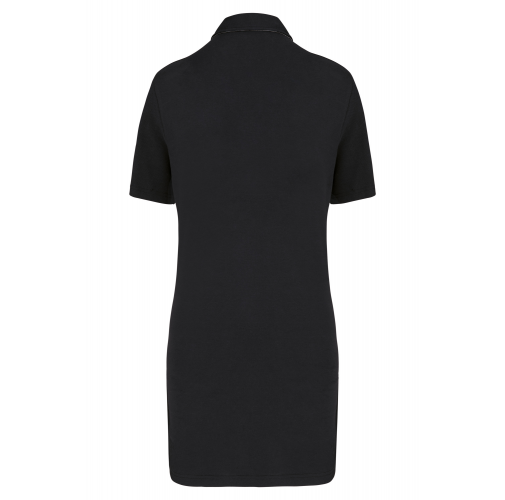black / oxford grey Polo largo manga corta mujer