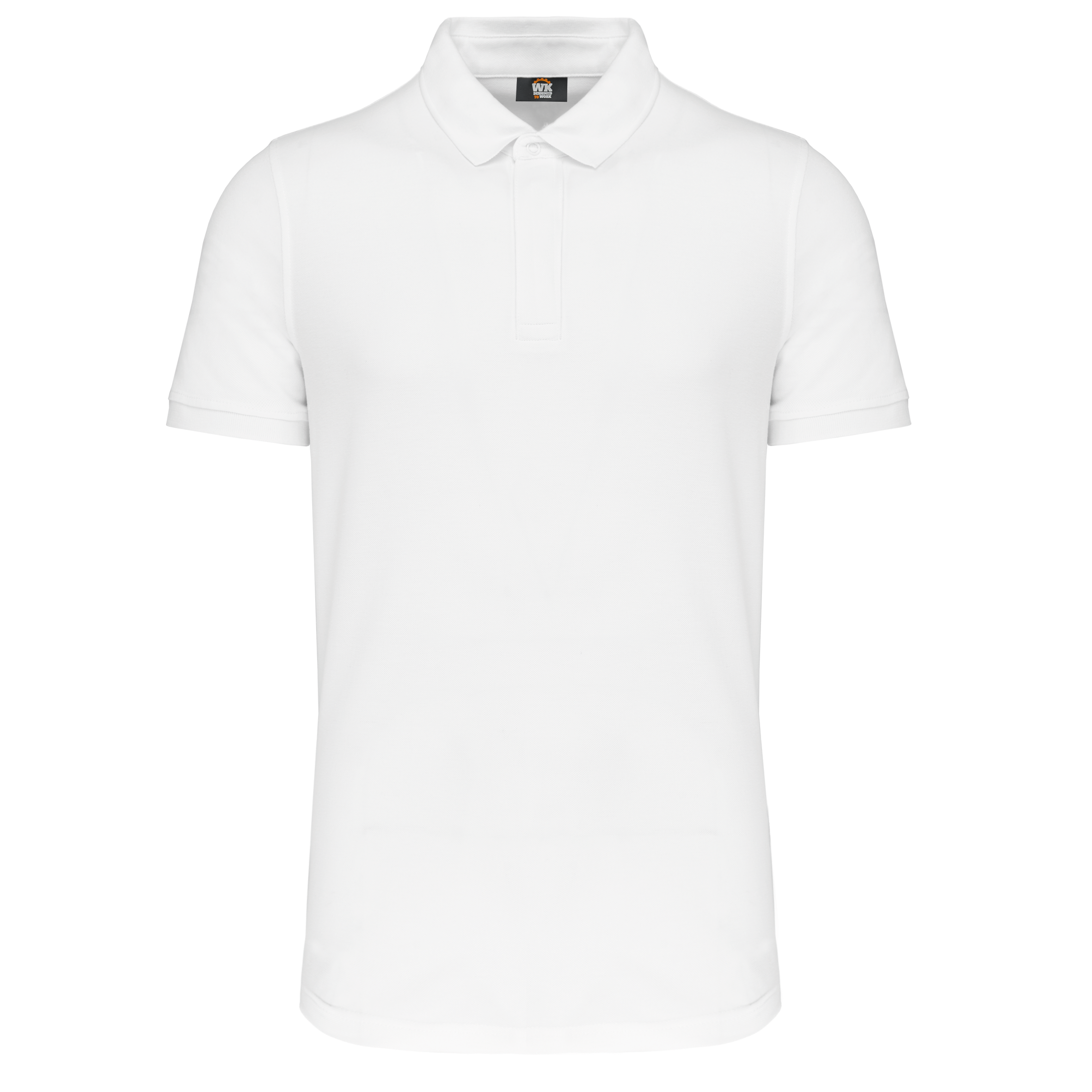 black Polo con botones a presión y manga corta