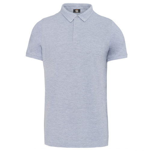 oxford grey Polo con botones a presión y manga corta