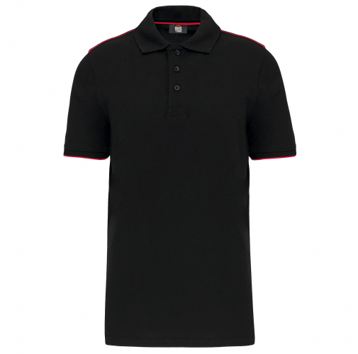 black / red Polo Day To Day contrastado hombre