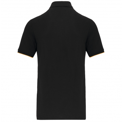 black / yellow Polo Day To Day contrastado hombre