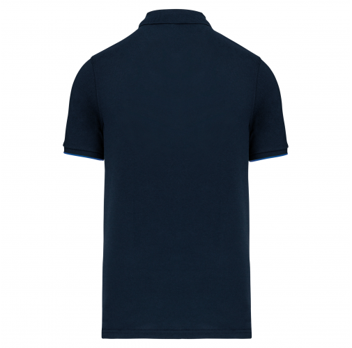 navy / light royal blue Polo Day To Day contrastado hombre
