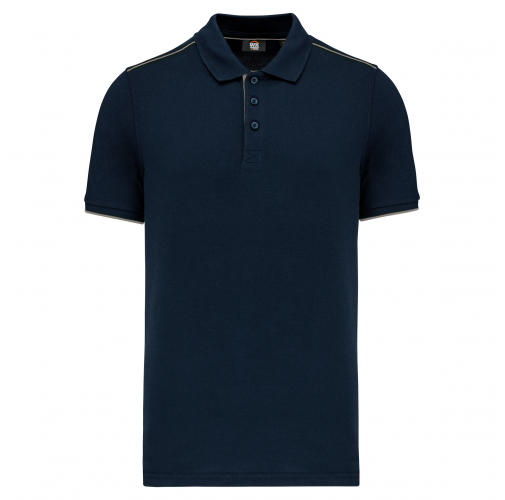 navy / silver Polo Day To Day contrastado hombre