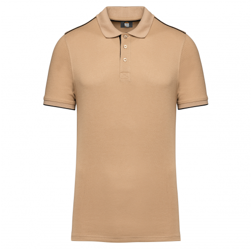 camel / black Polo Day To Day contrastado hombre