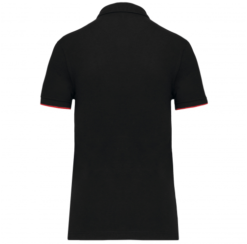 black / red Polo Day To Day contrastado mujer