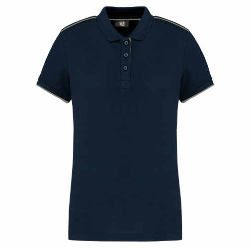 navy / silver Polo Day To Day contrastado mujer