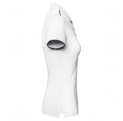 white / navy Polo Day To Day contrastado mujer