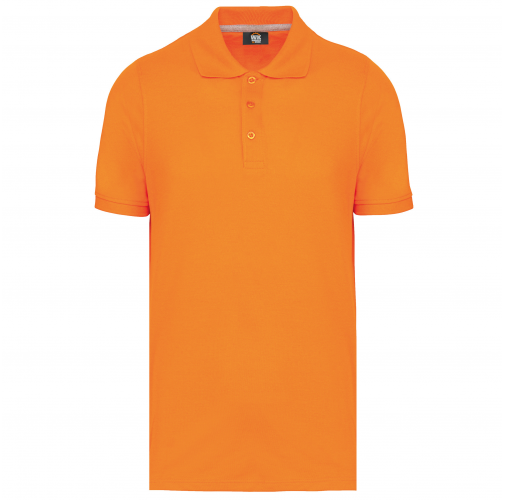 orange Polo Antibacteriano Hombre