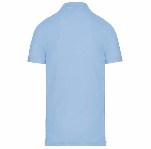 sky blue Polo Antibacteriano Hombre