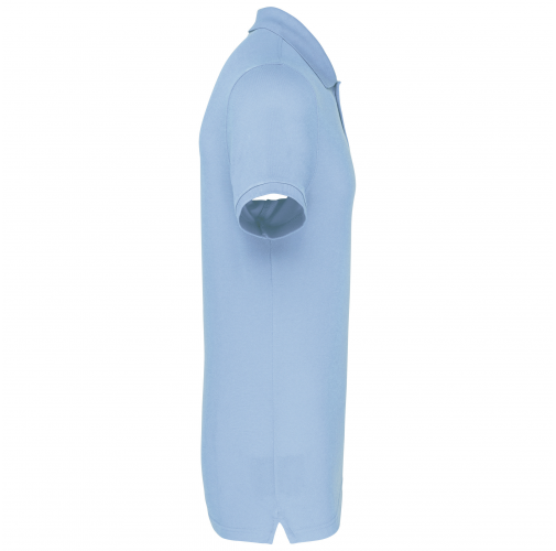 sky blue Polo Antibacteriano Hombre