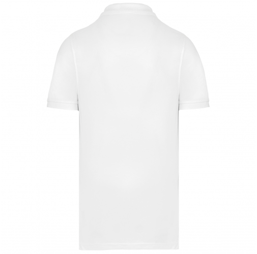white Polo Antibacteriano Hombre