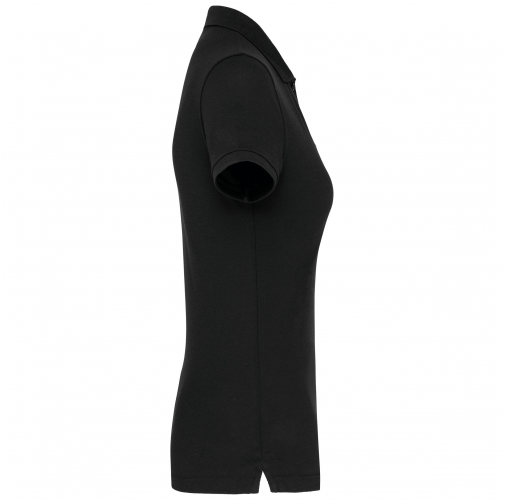 black Polo Antibacteriano Mujer