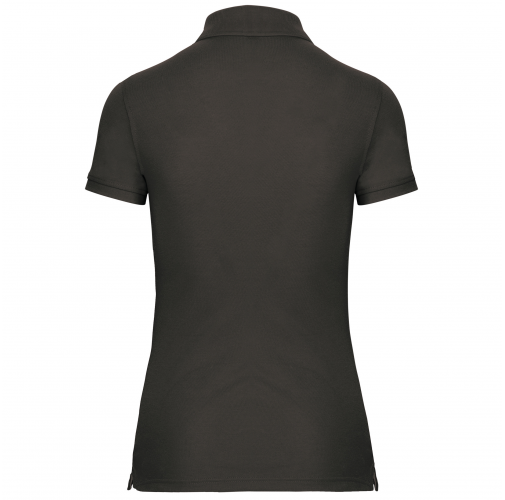 dark grey Polo Antibacteriano Mujer