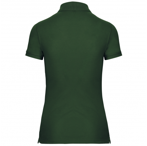 forest green Polo Antibacteriano Mujer