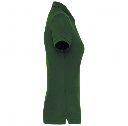 forest green Polo Antibacteriano Mujer