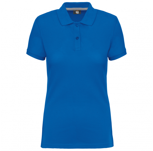 light royal blue Polo Antibacteriano Mujer