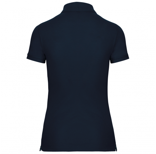 navy Polo Antibacteriano Mujer