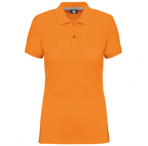 orange Polo Antibacteriano Mujer