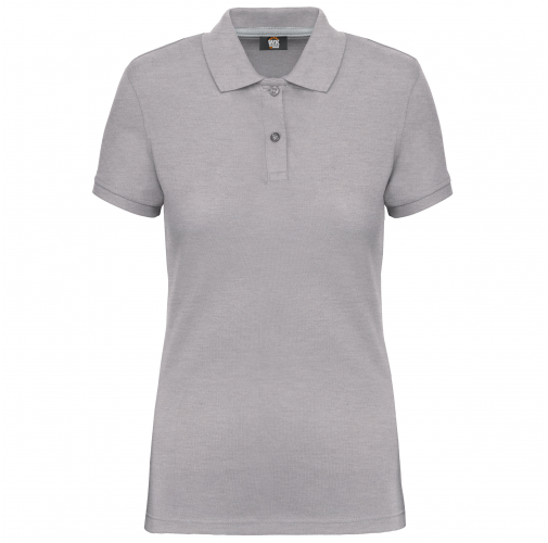 oxford grey Polo Antibacteriano Mujer