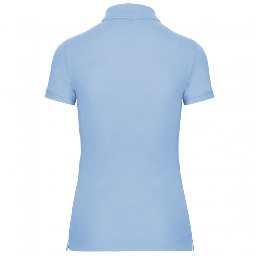 sky blue Polo Antibacteriano Mujer