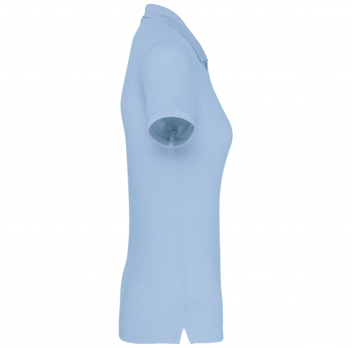 sky blue Polo Antibacteriano Mujer