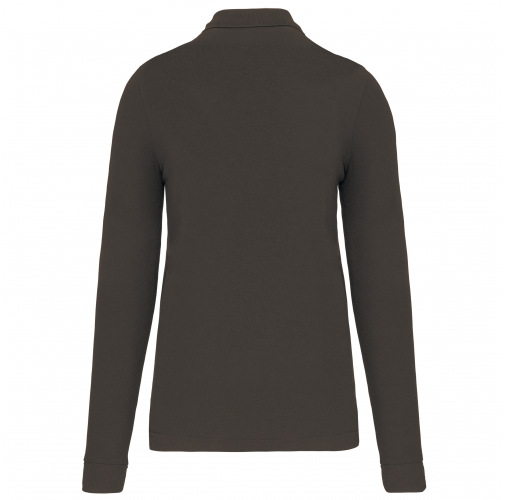 dark grey Polo Antibacteriano manga larga hombre