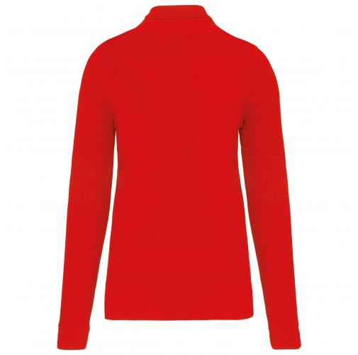 red Polo Antibacteriano manga larga hombre