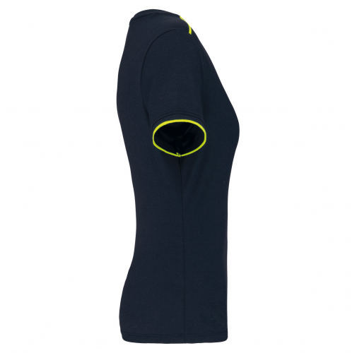 navy / fluorescent yellow Camiseta Day To Day mujer