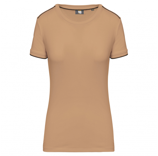 camel / black Camiseta Day To Day mujer