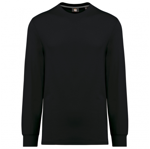 black Camiseta ecorresponsable manga larga - Unisex