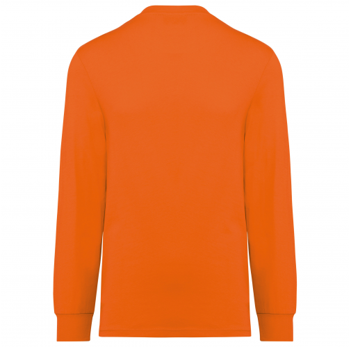 fluorescent orange Camiseta ecorresponsable manga larga - Unisex