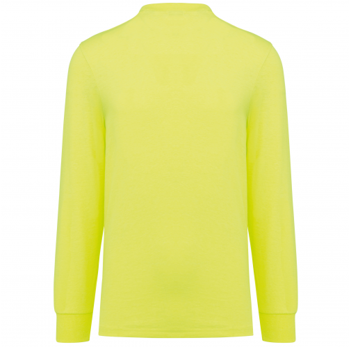 fluorescent yellow Camiseta ecorresponsable manga larga - Unisex