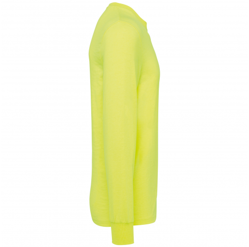 fluorescent yellow Camiseta ecorresponsable manga larga - Unisex