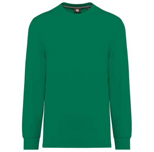 kelly green Camiseta ecorresponsable manga larga - Unisex