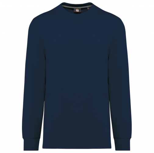 navy Camiseta ecorresponsable manga larga - Unisex