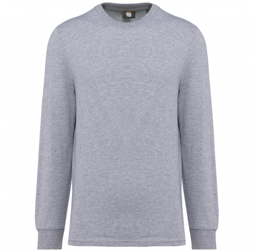 oxford grey Camiseta ecorresponsable manga larga - Unisex