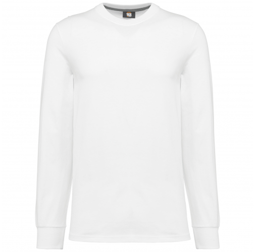 white Camiseta ecorresponsable manga larga - Unisex