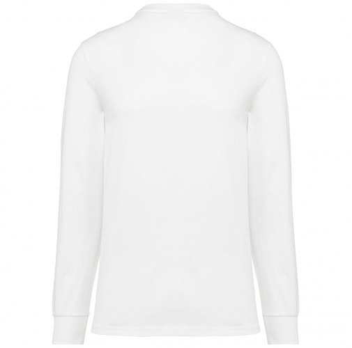 white Camiseta ecorresponsable manga larga - Unisex