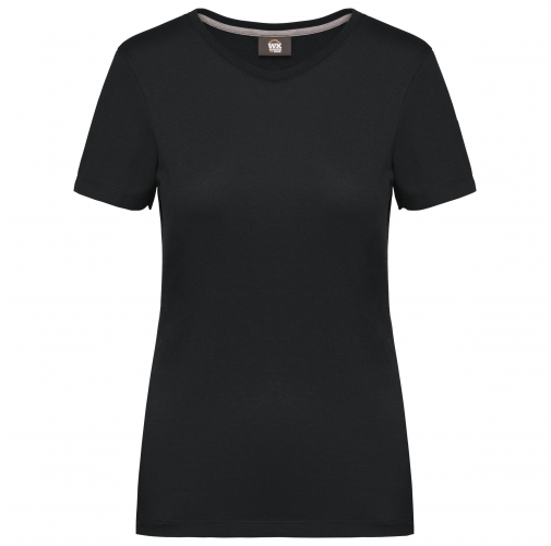 black Camiseta con tratamiento antibacteriano mujer<br/>