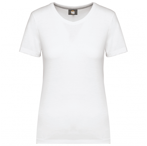 white Camiseta con tratamiento antibacteriano mujer<br/>