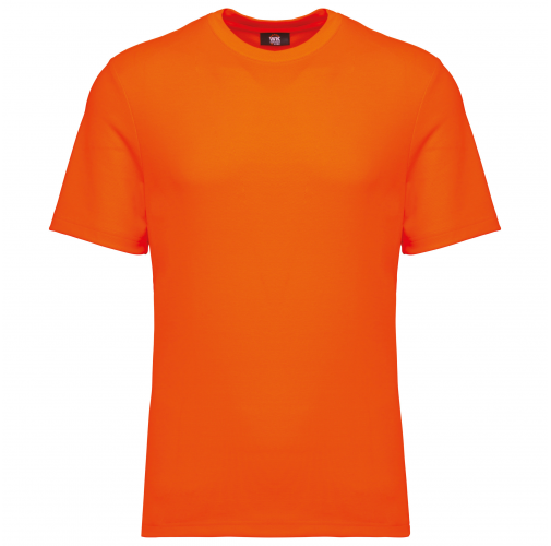 fluorescent orange Camiseta ecorresponsable algodón/poliéster unisex