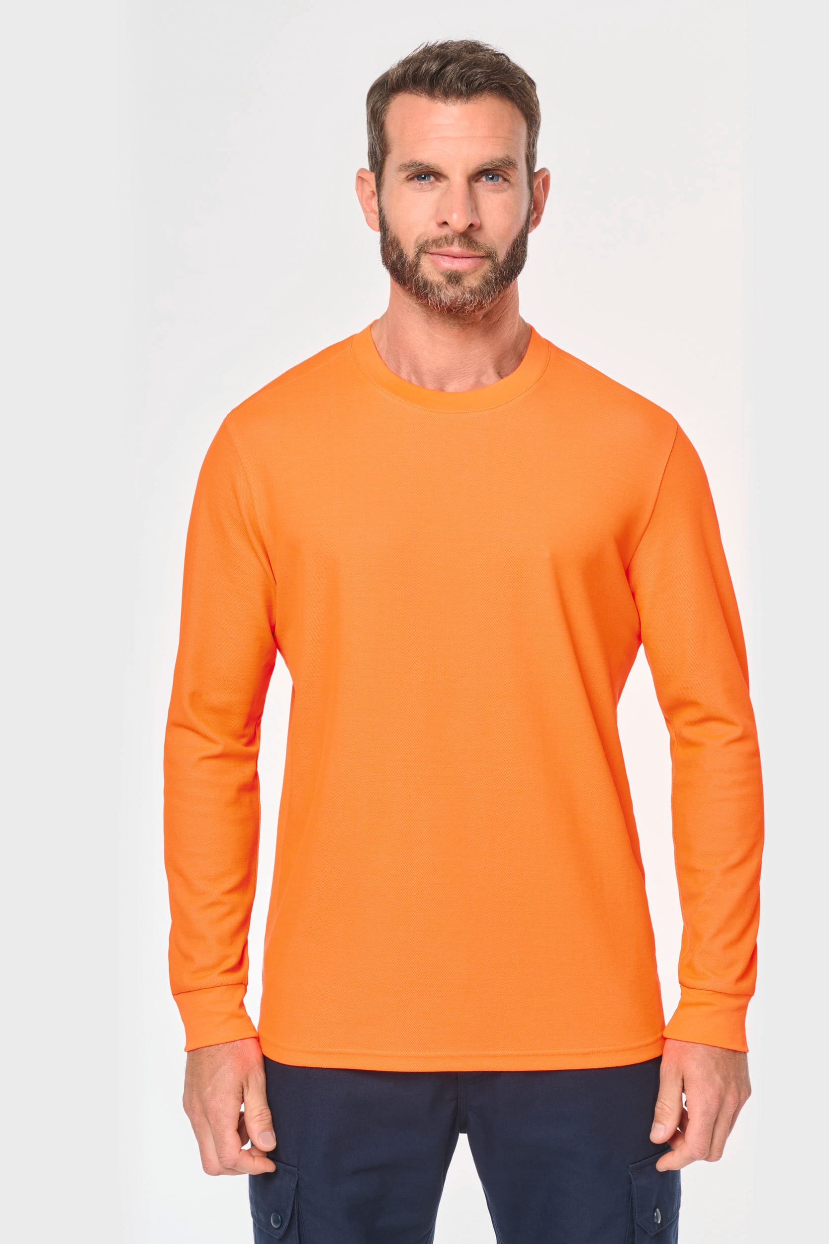 CAMISETA ECORRESPONSABLE DE MANGA LARGA ALGODÓN/POLIÉSTER UNISEX