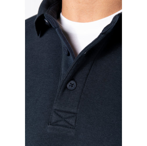 Sudadera cuello polo