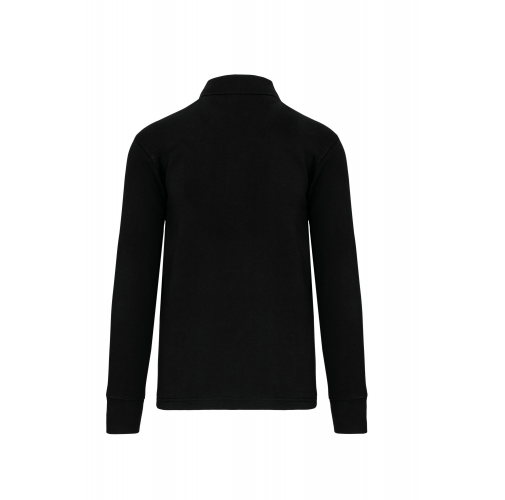 black Sudadera cuello polo