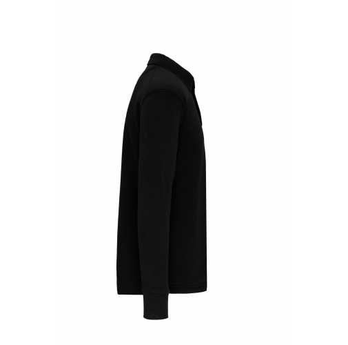black Sudadera cuello polo