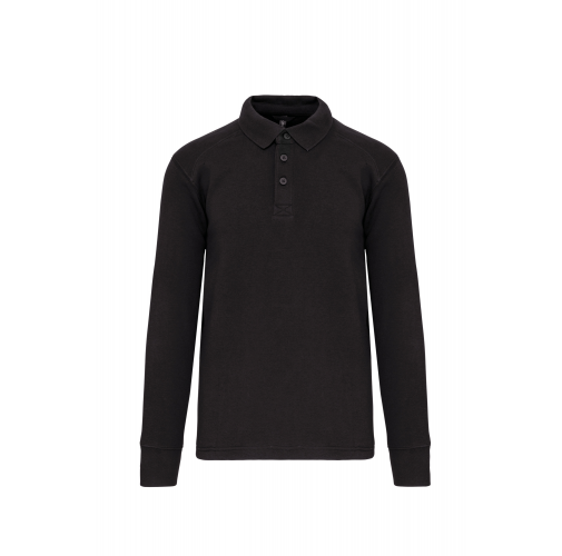 dark grey Sudadera cuello polo