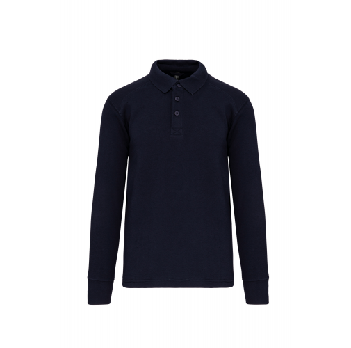 navy Sudadera cuello polo