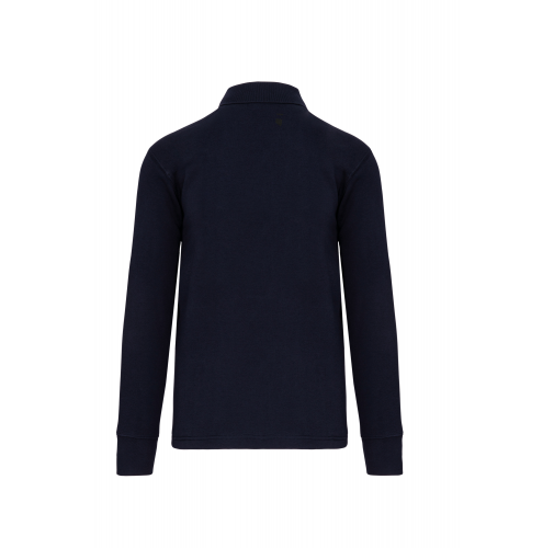 navy Sudadera cuello polo