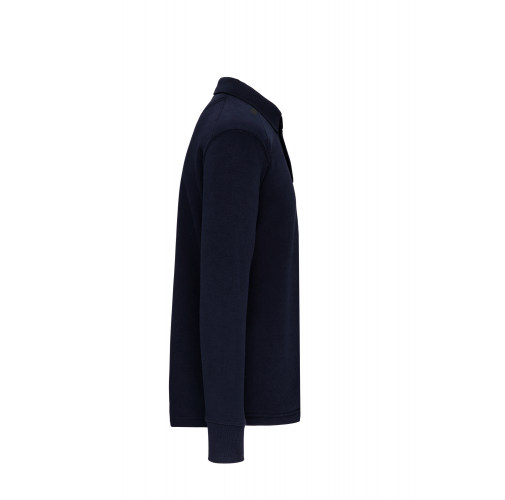 navy Sudadera cuello polo