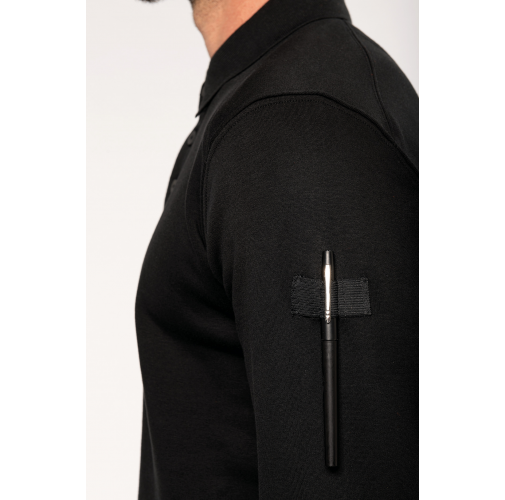 Sudadera cuello polo